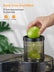Juicer Machines, FOHERE Centrifugal Juicer with Wide Mouth 3” Feed Chute 600W, for Vegetable and Fruit with 3-Speed Setting, BPA Free, Easy to Clean, Juice Recipe Included