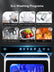 FOHERE Portable Countertop Dishwasher with 5L Built-in Water Tank, 6 Programs, 360°Dual Spray, High-Temp, Air-Dry and Timeing Function