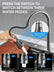 31,5-Zoll-Wasserfall-Küchenspüle in Arbeitsplatte Fohere 31,5 x 18,1 Zoll Einbau-Wasserfall-Edelstahl-Einzelspülbecken