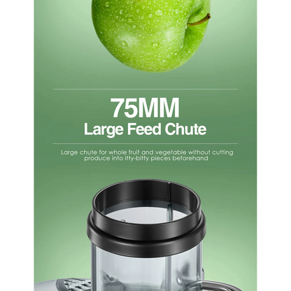 Entsafter 1000W, Saftpresse, 7,6 cm Einfüllöffnung für ganze Obst- und Gemüsesorten, leicht zu reinigen
