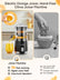 FOHERE Citrus Juicer Electric, Hand-Free Orange Juicer Machine with 2 Interchangeable Cones, Automatic Juice Squeezer for Orange, Lemon, Grape, Pomegranate, Cleaning Brush Included