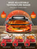 FOHERE Quart Electric Roaster Oven with Visible & Self-Basting Lid, Large Turkey Roaster with Defrost Warm Function, Adjustable Temperature, Removable Pan Rack, Stainless Steel, Red