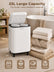 FOHERE Towel Warmer Bucket 23L, with Fragrance Holder, Large Hot Towel Warmer, Timer, White