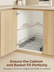 FOHERE Pull Out Cabinet Organizer 11.6" x 21", Slide Out Cabinet Organizer for Kitchen Organizers and Storage, Slide Out Drawers for Kitchen Cabinets