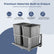 FOHERE Pullout Trash Cans for Under Kitchen Cabinets, 35*2 Quart with Soft-Close Slides, Heavy Duty Garbage Recycling Bin for Kitchen Cabinet