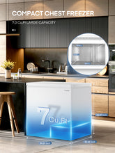 Chest Freezer 7.0 Cubic Feet, Deep Freezer with 3 Removable Storage Baskets