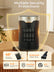 FOHERE Space Heater, ETL Certified 1500W PTC Portable Electric Heaters with Thermostat, 24H Timer, Memory Function, Touch Display, 5 Modes, Fast Heating, Quiet Safety Heat for Office Bedroom Home