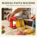 FOHERE Pasta Maker with 7 Adjustable Thickness Settings - 3 in 1 Noodle Maker with Rollers & 2 Width Cutters for Fresh Spaghetti, Fettuccini, Lasagna, Dumplings & More