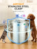FOHERE 35LBS Airtight Stainless Steel Dog Food Storage Container Dog Food Bin with Locking Lid, Metal Dog Food Container Keep Kibble Fresh for Pet, Home Kitchen Garage Use, Easy to Clean