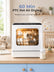 FOHERE Portable Countertop Dishwasher, 1-6H Delay Start, 5+1 Programs, 60-Min Hot Air Drying, 5L Water Tank or Faucet Connection for 2-3 People