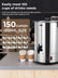 Coffee Maker 150 Cups Commercial, Coffee Urn 15 L/3.96 Gal Electric Hot Beverage Dispenser with Dripless Faucet, 1500W Power Quick Brew, Stays Hot for Coffee & Beverage, Catering, Party