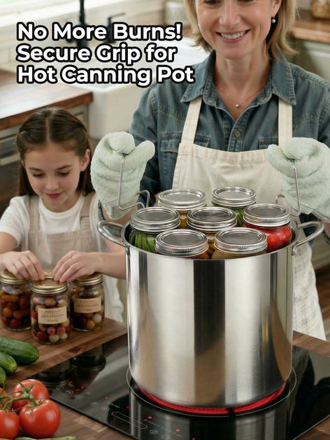 Canning Supplies Starter Kit, 21.5QT 11PCS Canning Pots for Beginners, Water Bath Canner with Funnel