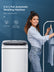 Full Automatic Washing Machine, FOHERE 1.5Cu.Ft 11lbs Capacity Portable Machine, 8 Programs 10 Water Levels Energy Saving Top Load Washer for Apartment Dorm