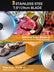 FOHERE Meat Slicer, 250W Deli & Food Slicer with Three 7. 5inch Stainless Steel Blades and Food Tray, for Bread Fruit Vegetable ,Silver