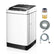 Full Automatic Washing Machine, FOHERE 1.5Cu.Ft 11lbs Capacity Portable Machine, 8 Programs 10 Water Levels Energy Saving Top Load Washer for Apartment Dorm