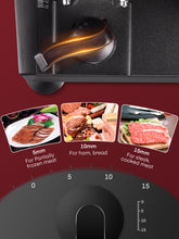 FOHERE Electric Meat Slicer 200W Deli Slicer for Home with Removable Two 7.5” Blades, 0-15mm Precision Thickness Adjustment Knob Cut Deli Food, Meat Ham Bread Fruit, Include Food Carriage, Black