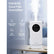 FOHERE Kalt- und Warmluftbefeuchter, einfache Befüllung von oben, 6,5 l großes Fassungsvermögen, Ultraschall-Luftbefeuchter für Schlafzimmer und große Räume, mit Aromaöl-Diffusor, Nachtlicht, Timer, leise, weiß