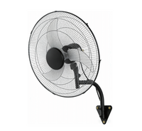 FOHERE 24" Oscillating Wall Fan, High Velocity Industrial Wall Mounted Heavy Duty Shop Fans with 3 Speed Settings 90° Oscillation for Outdoor Commercial Garage Warehouse workshops Factory