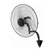 FOHERE 24" Oscillating Wall Fan, High Velocity Industrial Wall Mounted Heavy Duty Shop Fans with 3 Speed Settings 90° Oscillation for Outdoor Commercial Garage Warehouse workshops Factory