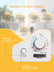 Clothes Dryer, 2.9 cu.ft FOHERE 1400W Vented Tumble Compact Dryer, 5 Auto Drying Mode, White