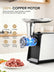 Electric Meat Grinder, 3200W Max Heavy Duty Stainless Steel Meat Mincer with 2 Blades, 3 Grinding Plates, 3 Sausage Stuffer Tubes & Kubbe Kit for Home & Kitchen & Deer Meat Processing Using