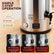FOHERE 120-Cup 26.4QT Commercial Coffee Urn and Hot Water Dispenser, 1650W Stainless Steel with Digital Temp Control, Timer, Jar Rack, Silver
