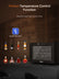 8 Bottles Wine Cooler Refrigerator, Freestanding Wine Cellar with LED Light, Digital Temper Control, Black