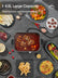 Hot Pot Electric, 4.5L 1300w, 2 Speeds Control