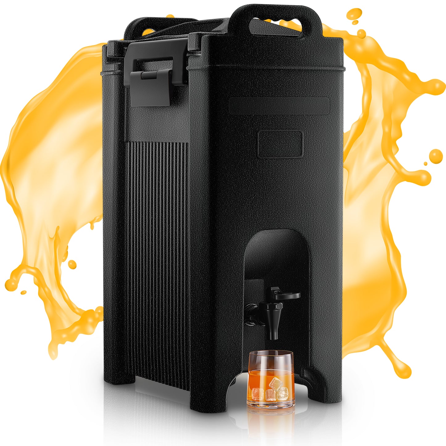 Insulated Beverage Dispenser 5-Gallon, Drink Dispenser with Dispenser Faucet, Handles, and Food-Grade Material, Cold Beverage Dispenser Perfect for Coffee, Tea, Party and Caterin