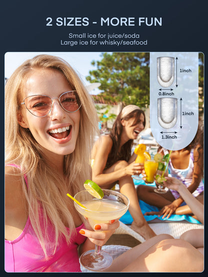 Eismaschine für die Arbeitsplatte, 9 Eiswürfel in 6 Min., 12,7 kg in 24 Std., LED-Anzeige mit Eisschaufel und Korb, tragbarer Eiswürfelbereiter für Party, Büro, Bar, Wohnmobil, FOHERE (29 x 22 x 30 cm)