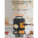 FOHERE 4-Slice Waffle Maker, 1200W Waffle Iron, Non-Stick, Browning Control, White