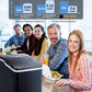 Ice Makers Machine Countertop, 9 Cubes Ready in 6 Mins, 28lbs in 24Hrs, LED Display with Ice Scoop and Basket, Portable Ice Cube Maker for Party, Office, Bar, RV, FOHERE (11.41 X 8.66X 11.81,）