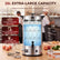 FOHERE 120-Cup 26.4QT Commercial Coffee Urn and Hot Water Dispenser, 1650W Stainless Steel with Digital Temp Control, Timer, Jar Rack, Silver