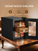 Electric Cigar Humidor for 140 Cigars, 17L Cigar Cabinet with Temperature Control, Spanish Cedar Wood Shelves, Digital Hygrometer, Gift for Men