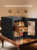 Electric Cigar Humidor for 140 Cigars, 17L Cigar Cabinet with Temperature Control, Spanish Cedar Wood Shelves, Digital Hygrometer, Gift for Men