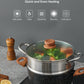 FOHERE Pots and Pans Set with Lids 15 PCS
