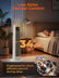 Space Heater for Large Room, FOHERE 24" Electric Heaters for Indoor Use with Thermostat and Remote, 70° Oscillation, 12H Timer, Overheat and Tip-Over Protection, Fan Mode for Home Bedroom Office
