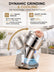 FOHERE 700g Electric Grain Mill Grinder, 2500W Stainless Steel Pulverizer for Dry Grains, Spices and Herbs, 270° Swing