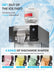 Snowflake Ice Machine, 176 LBS/24H Electric Snow Cone Maker, Food-Grade Stainless Steel