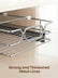 FOHERE Pull Out Cabinet Organizer 11.6" x 21", Slide Out Cabinet Organizer for Kitchen Organizers and Storage, Slide Out Drawers for Kitchen Cabinets