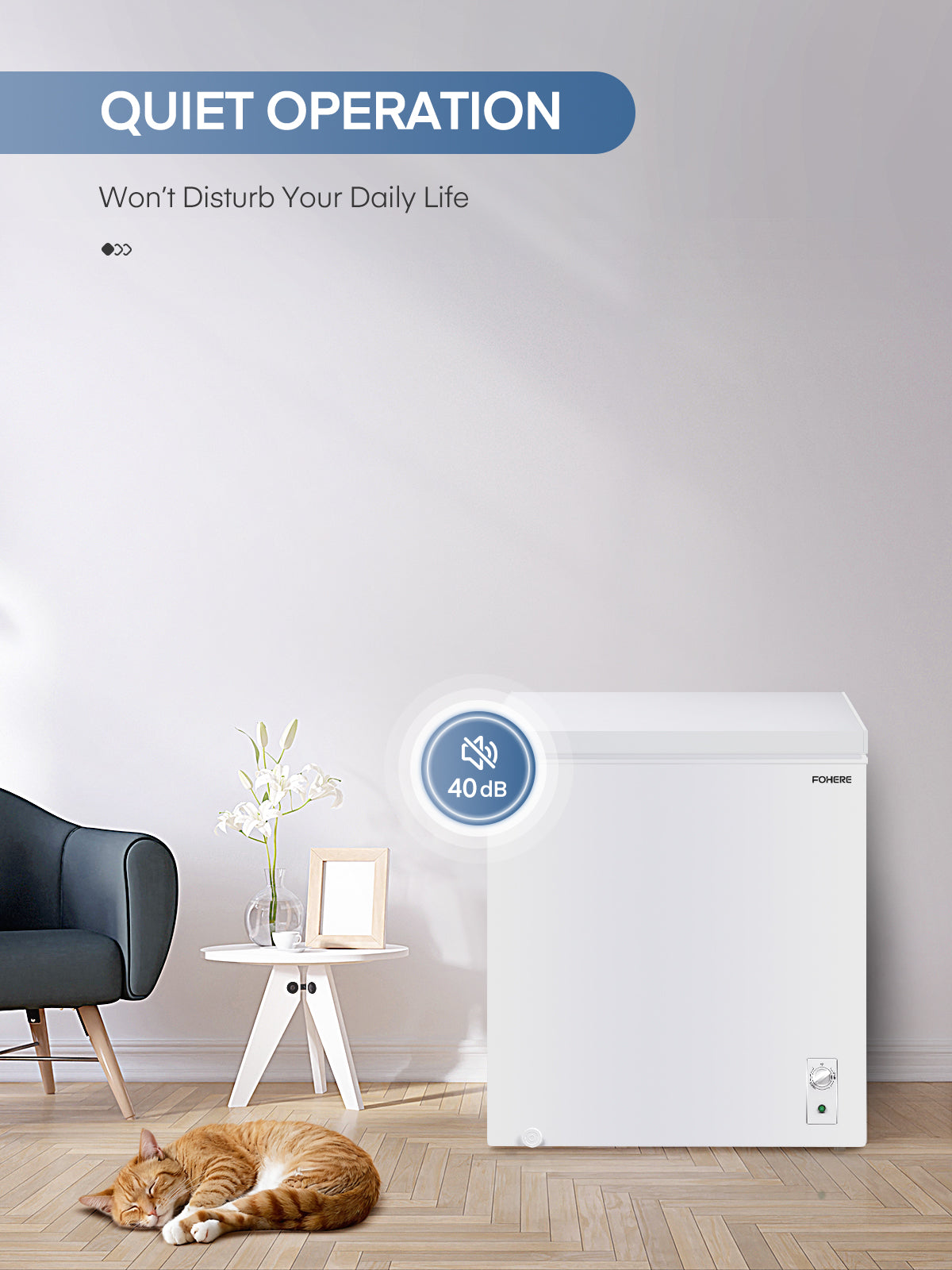 Chest Freezer 7.0 Cubic Feet, Deep Freezer with 3 Removable Storage Baskets