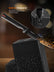 FOHERE 13 Pieces Knife Set with Block, Stainless Steel Knive Sets for Kitchen with Built-in Sharpener Sharp Kitchen Knife Block Set with Anti-slip Handle Rust Resistant, Black