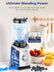 FOHERE Blender for Kitchen, 50 Oz Glass Professional Blenders for Smoothies and Shakes With 1 Tritan Jug, 5 Speeds, 3 Preset Programs, Peak 1300W