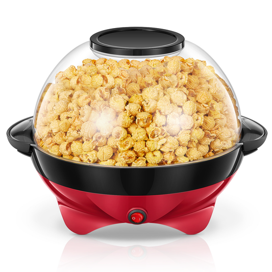 Popcornmaschine, 6 Liter Popcorn-Maker mit Rührwerk