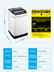 FOHERE Full Automatic Washing Machine, 1.5 Cubic feet 11 lbs Capacity Portable Machine, 8 Programs 10 Water Levels Energy Saving Top Load Washer for Apartment Dorm
