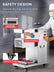 750W Commercial Electric Fresh Meat Cutting Machine, 2.5mm Blade Removable Meat Cutter, 661 Lbs/H 110V Stainless Steel Meat Slicer Shredder Restaurant for Boneless Meat