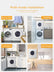 Clothes Dryer, 2.9 cu.ft FOHERE 1400W Vented Tumble Compact Dryer, 5 Auto Drying Mode, White