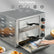 Kommerzieller Pizzaofen, 1700W, 350°C Max. Temperatur, 12 Zoll Doppeldeck, Mehrzweck-Pizzamaker für Restaurant, Zuhause, Party