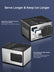 Countertop Nugget Ice Maker Newest Version, 40Lbs per Day, 5 Mins Ice Output, Self-Clean, Fingerprint-free Stainless Steel, Glossy Glass Touch Panel, FOHERE