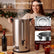FOHERE 120-Cup 26.4QT Commercial Coffee Urn and Hot Water Dispenser, 1650W Stainless Steel with Digital Temp Control, Timer, Jar Rack, Silver